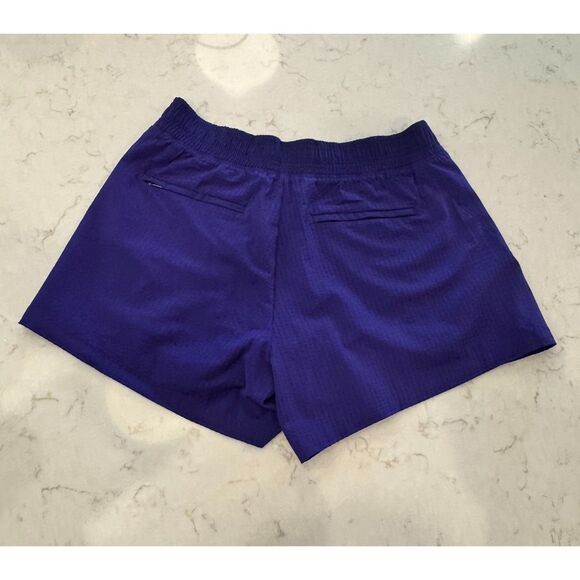 💜 Athleta Brooklyn Textured Shorts Sz 6 • Purple • Lightweight Athleisure ✨ - Picture 3 of 6